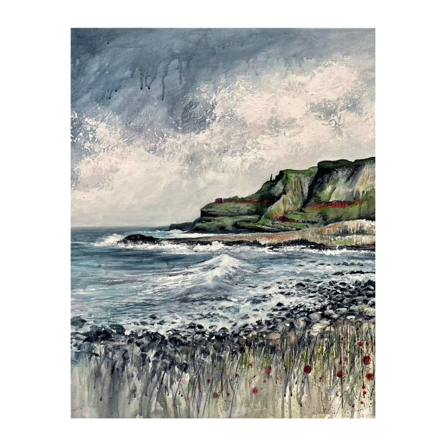 Frankie Creith CAUSEWAY HEADLAND Tea Towel-Artist Frankie Creith-Artisan Market Online