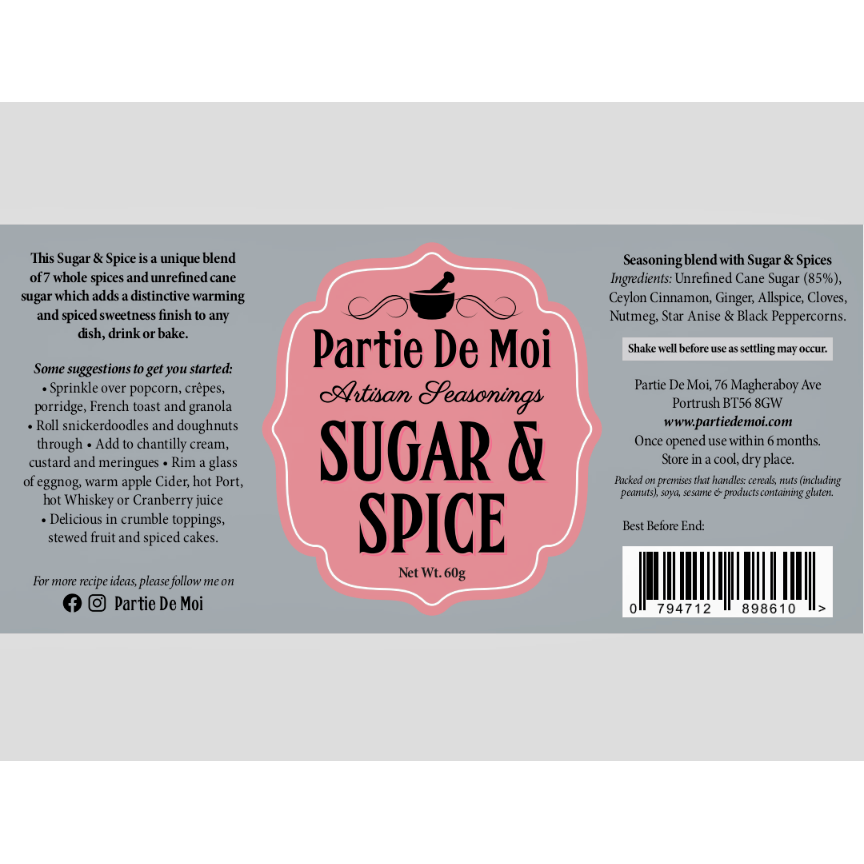 Partie De Moi Sugar and Spice Seasoning-Partie de Moi-Artisan Market Online