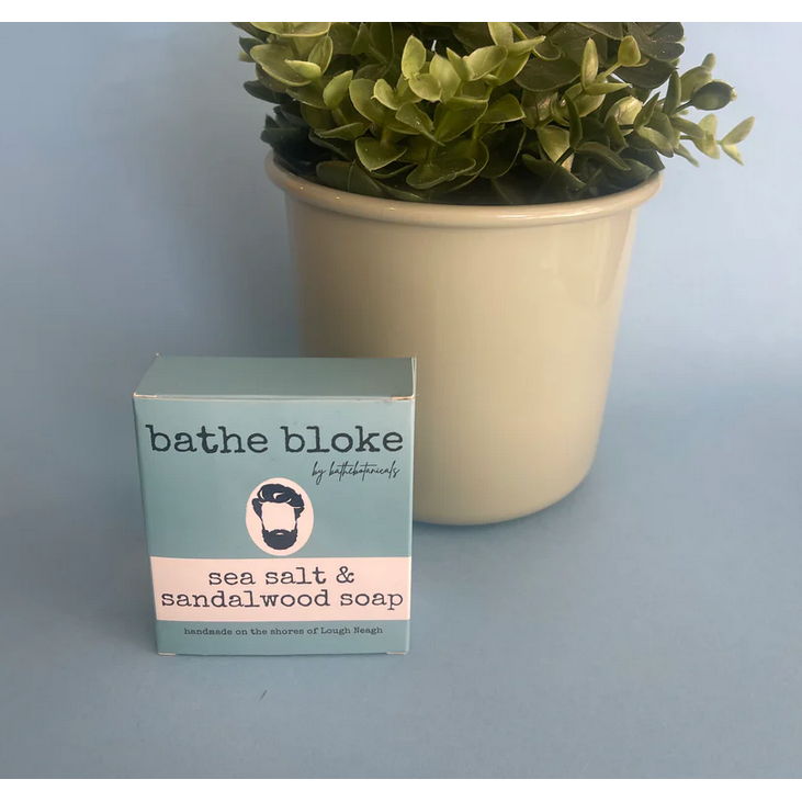 Bathe Botanicals Bloke Sea Salt and Sandalwood Soap-Bathe Botanicals-Artisan Market Online