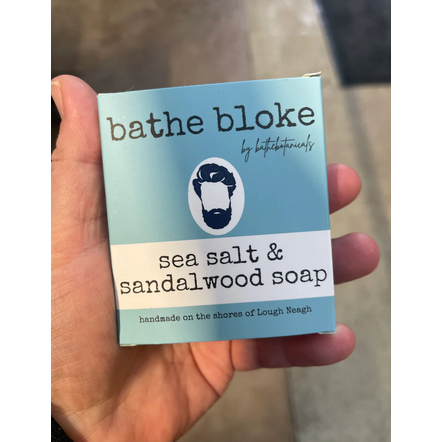 Bathe Botanicals Bloke Sea Salt and Sandalwood Soap-Bathe Botanicals-Artisan Market Online